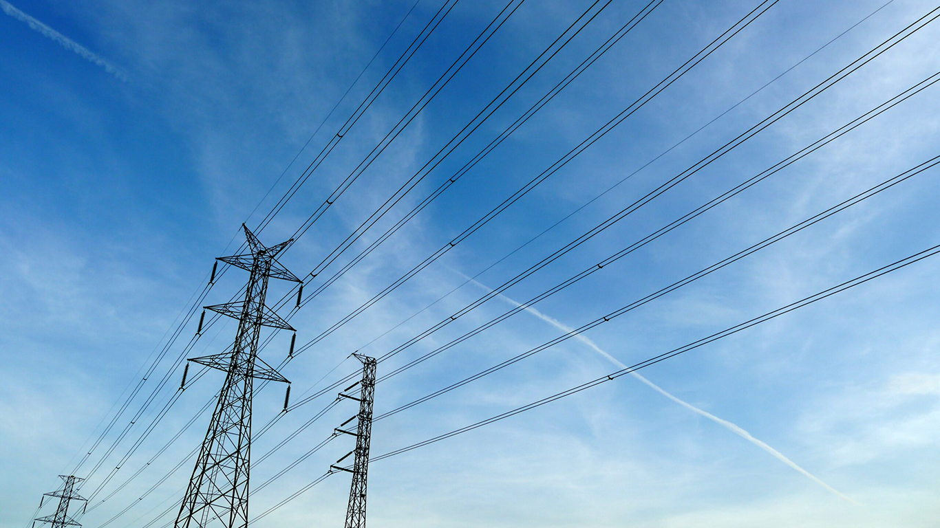 Solar panel with sheep on farm. Agrivoltaics